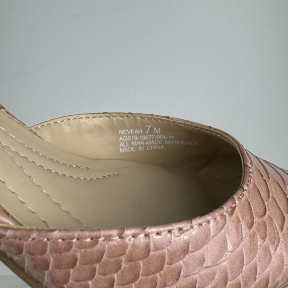 Andrew Geller Neveah Womens Coral Slingback Kitten Heels Pointed Toe Size 7M - Picture 7 of 11